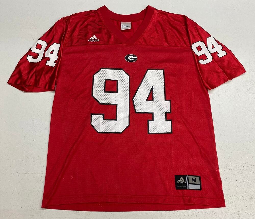 VTG Y2K Men Adidas Georgia Bulldogs #94 mesh football jersey, M